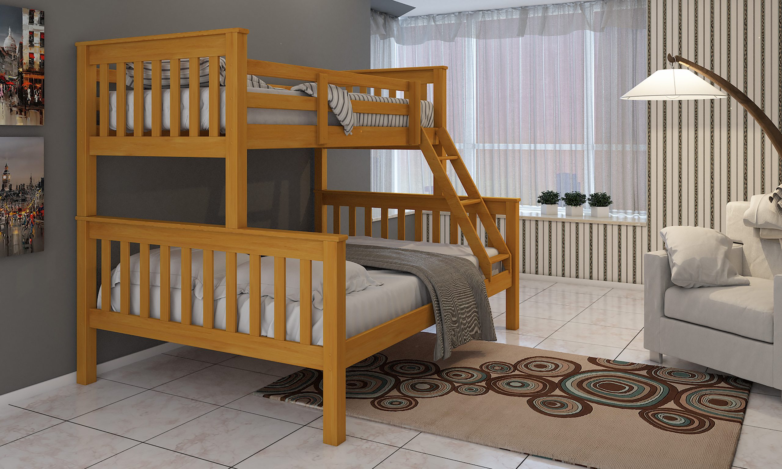 Mission bunk bed